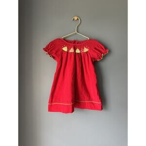 Christmas Tree Smocked Dress